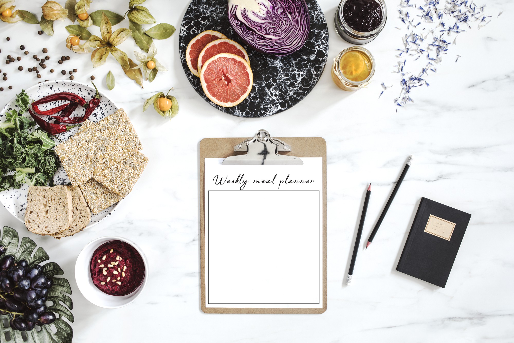 Course workbook and plated sample